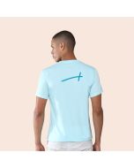 Greys&Blues Mobilitee Round Neck T-Shirt- Ice Blue SH