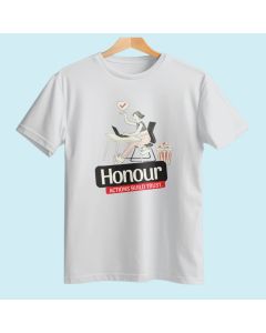 Honour GB Pima Round Neck T-Shirt White