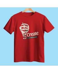 Create GB Pima Round Neck T-Shirt Red