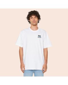 Greys&Blues Pima Oversized Round neck T-Shirt-White