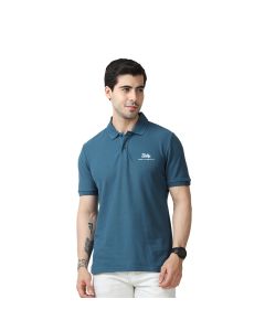 Mark & Spencer Polo T-shirt Without Tipping - Petrol Blue